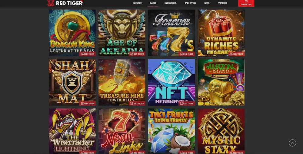 Sảnh Red Tiger Slots Zo88 đồ họa 3D sắc nét