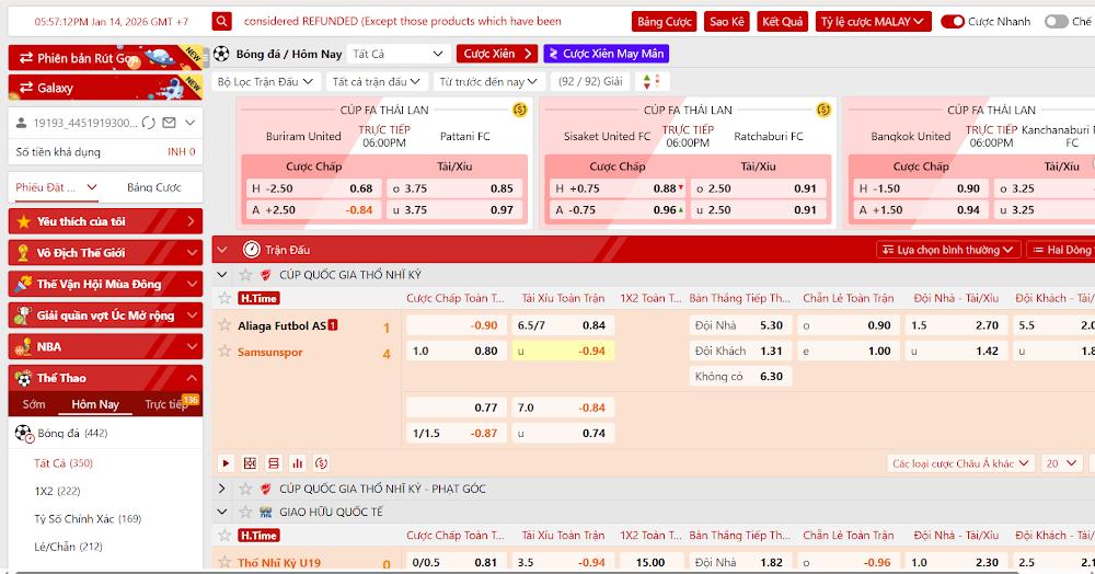 Trải nghiệm thể thao SABA Zo88 uy tín an toàn